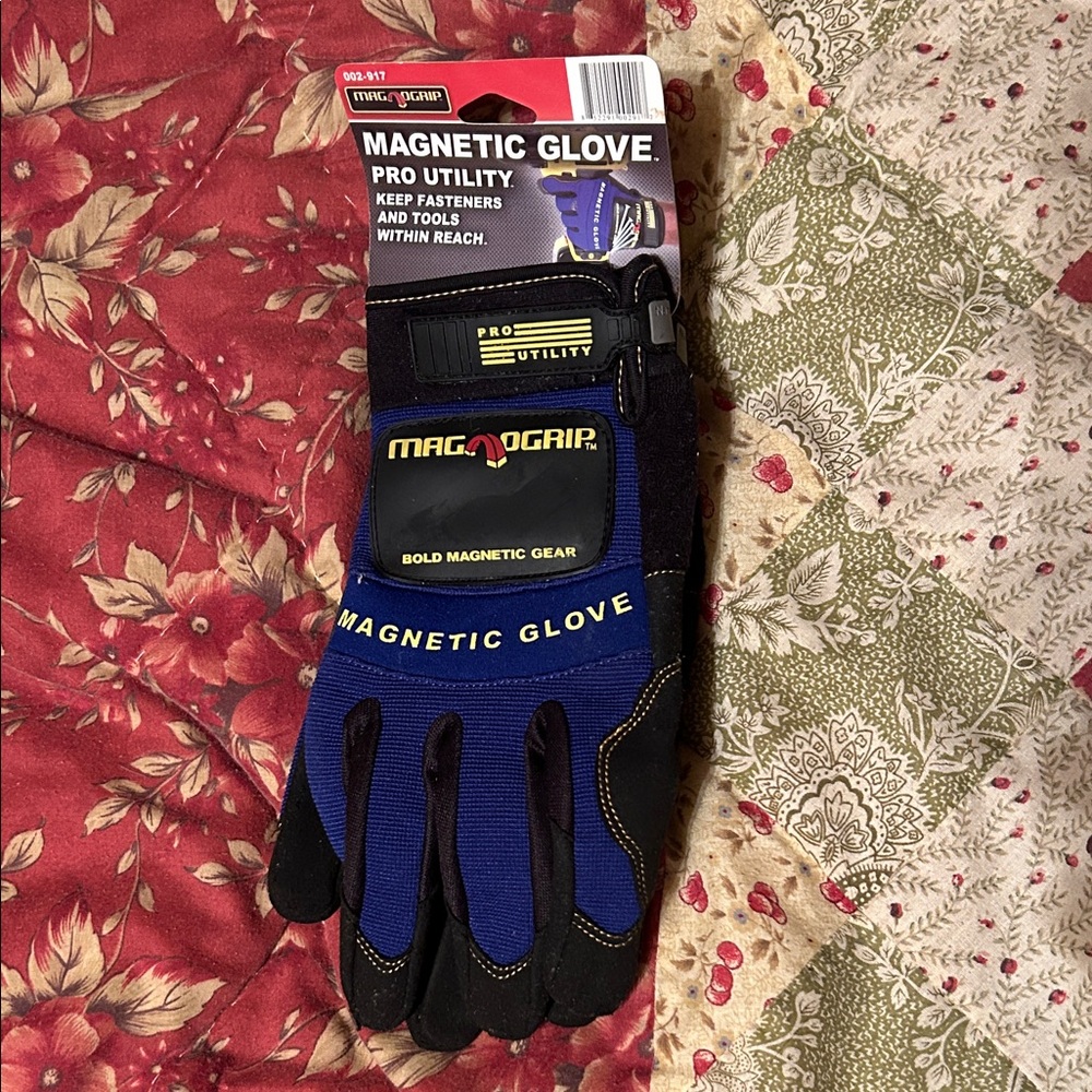Magnogrip Magnetic Utility Gloves - Blue and Black